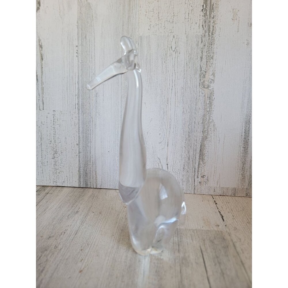 Silverbrook leaded crystal giraffe glass‎ zoo animal figure collectible vintage